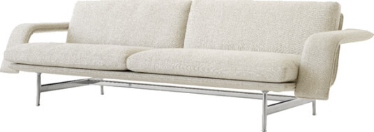 Meantime AV31 3 Seters Sofa Polert Aluminium/Ecriture 0210 Meantime AV31 3 Seters Sofa Polert Aluminium/Ecriture 0210