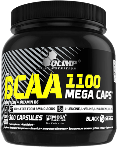 OLIMP SPORTS NUTRITION Olimp BCAA 1100 Mega Caps ® 300 Kapsler OLIMP SPORTS NUTRITION Olimp BCAA 1100 Mega Caps ® 300 Kapsler