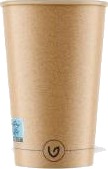 Kaffebæger Pap/Ac Ø90xh135mm 40Cl 16Oz Single Wall Brun Verive,20 Ps X 50 Stk/Krt