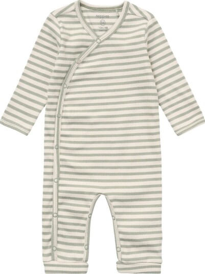Noppies Playsuit Ls Stripe   ICEBERG GREEN   50