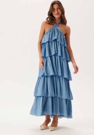 VILA Vifiluka H/N S/L ANKLE DRESS Blissful Blue 40