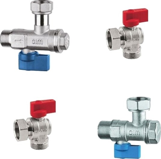 Top Therm Universal Sett Med Vinkelventiler Til Gasskjeler Med Filtre 4 Stk 3/4"