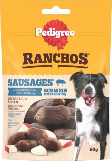 Pedigree Ranchos Pølser Svinekjøtt & Eple 60 G