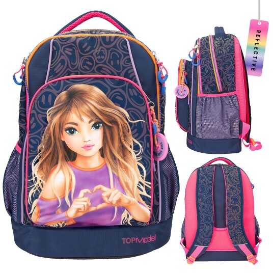 TOPModel School Backpac NIGHT LIGHT  0412739