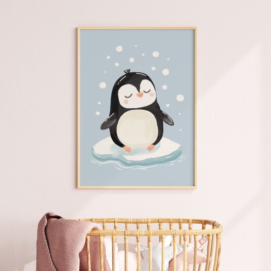 Namly Design Plakat Søt Pingvin POSTER12094
