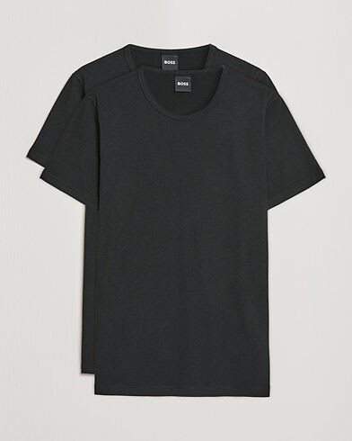 Boss 2-Pack Crew Neck Slim Fit T-Shirt Black