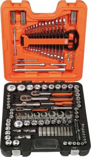 Bahco S138 Pipenøkkelsett 138 Deler med Hode i Stål, 430 mm Bahco S138 Pipenøkkelsett 138 Deler med Hode i Stål, 430 mm