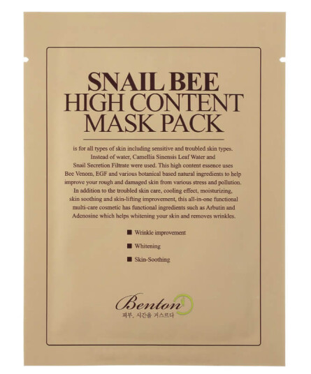 Benton Snail Bee High Content Mask Benton Snail Bee High Content Mask