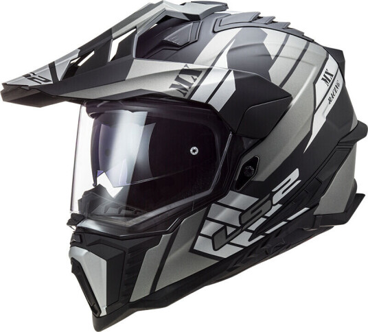LS2 MX701 Explorer HPFC Atlantis Motocross Hjelm 2XL Sølv