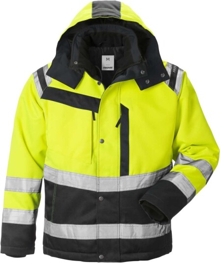 Fristads 4043 PP Varseljakke Klasse 3 Refleks Gul/Svart XL Fristads 4043 PP Varseljakke Klasse 3 Refleks Gul/Svart XL