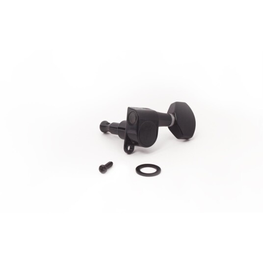 Hipshot Classic Closed Guitar Tuning Machine Bass Side Svart Left - Svart