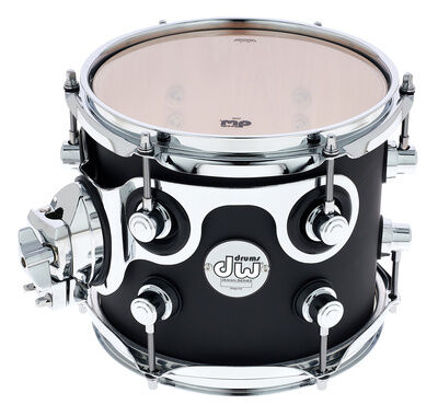 DW Design 08""x07"" Tom Tom Svart