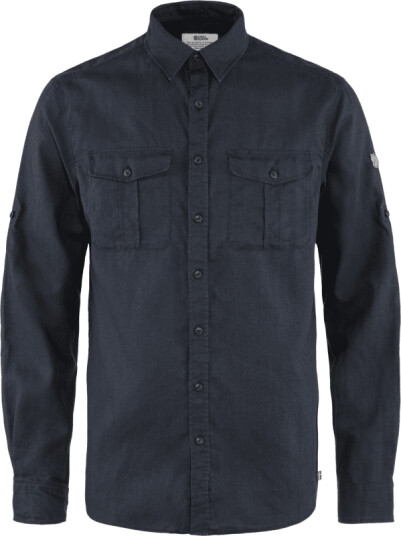 Fjellreven Men's Övik Travel Long Sleeved Shirt Blå M Man Fjellreven Men's Övik Travel Long Sleeved Shirt Blå M Man