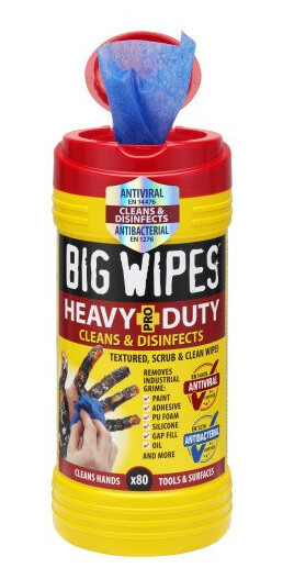 Big Wipes heavy-duty renseservietter, 80 stk Big Wipes heavy-duty renseservietter, 80 stk