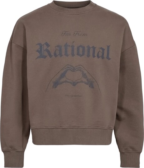 HAN Kjøbenhavn Heart Loose Crewneck DUSTY BROWN M HAN Kjøbenhavn Heart Loose Crewneck DUSTY BROWN M