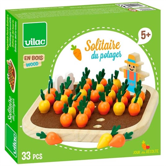 Vilac Spil Solitaire Gartnerens Grøntsager Vilac Spil Solitaire Gartnerens Grøntsager