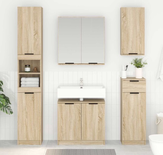  Baderomsskap Sonoma eik 64,5 x 33,5 x 59 cm Konstruert tre
