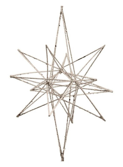 House Doctor Star juledekorasjon 14 x 25 cm Champagne