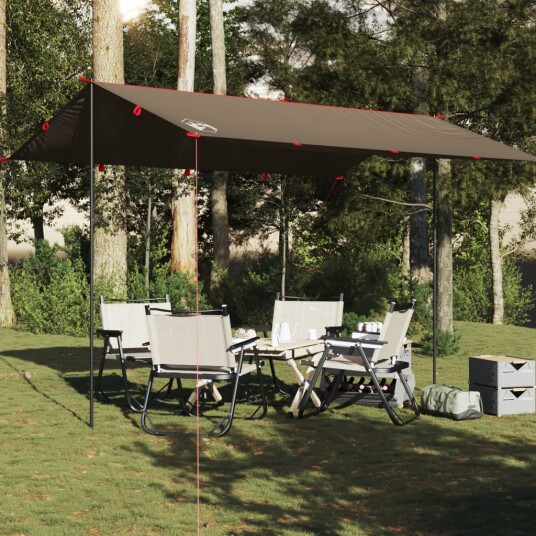 Campingpresenning brun 406x306 cm vanntett Campingpresenning brun 406x306 cm vanntett
