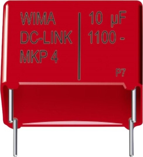 Wima Dcp4p045006id2kssd 1 Stk Mkp Filmkondensator Med Radial Ledning 5 Μf 1100 V/Dc 20 % 37,5 Mm L X B X H 41,5 X 20 X 39,5 Mm