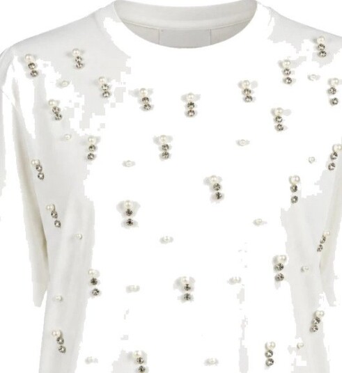 Twinset Dame Topper Hvit XS, Twinset Dame Topper Hvit XS,