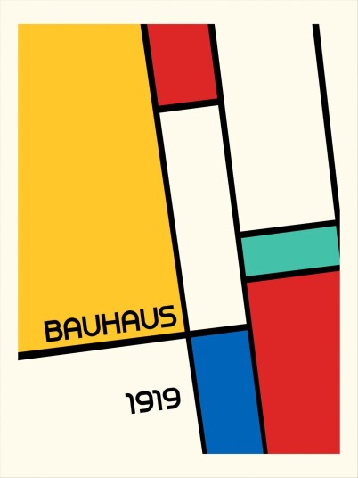 Plakat Bauhaus 1919