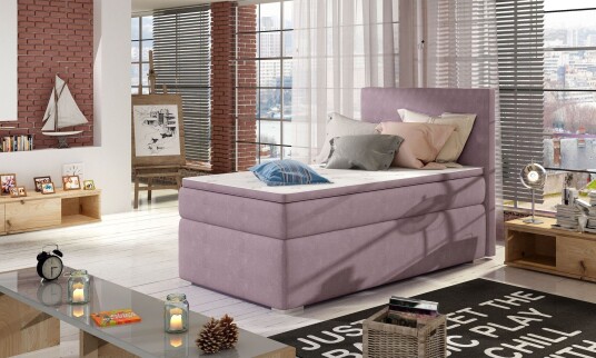Larrimbe Oppbevaringsseng 90x200 cm Venstre Rosa