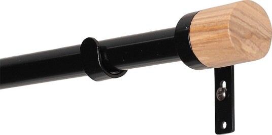 Hasta Gardinstangssett Astrid 110 200 cm Svart