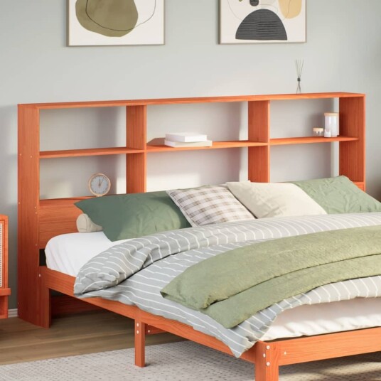  Hodegavl med oppbevaring voksbrun 180 cm heltre furu 8721158396662