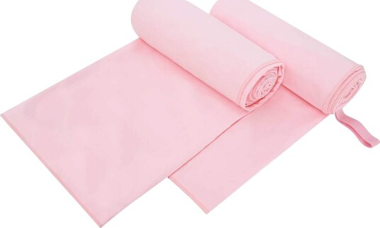 vidaXL Sportshåndklær 2 stk. Rosa 200 x 100 cm
