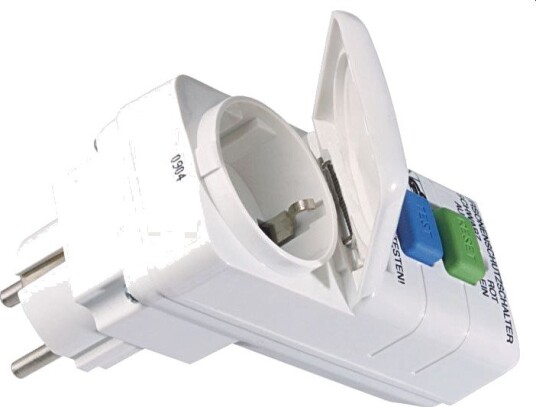 Bachmann Jordfeilbryter Prcd Adapter 16 a, 250 v, 3600 w, IP44, Lokk Hvit
