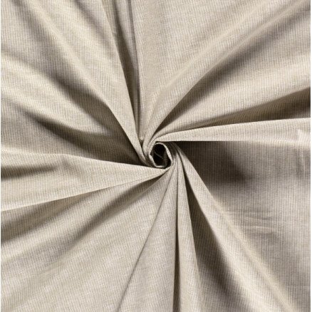 Lin/bomull med striper 145cm 026 Beige - 50cm
