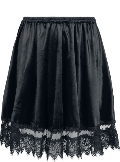 Sinister Gothic Goth Kort skjørt Gotisk Skjørt XS til XXL Damer svart Sinister Gothic Goth Kort skjørt Gotisk Skjørt XS til XXL Damer svart