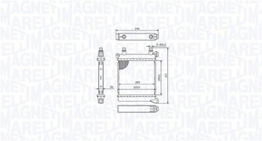 Radiator MAGNETI MARELLI 350213214500