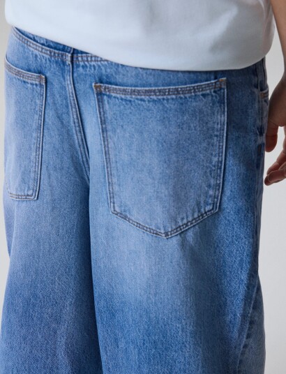 LMTD Nlnbirm Dnm Skate Loose Pant Blue 176
