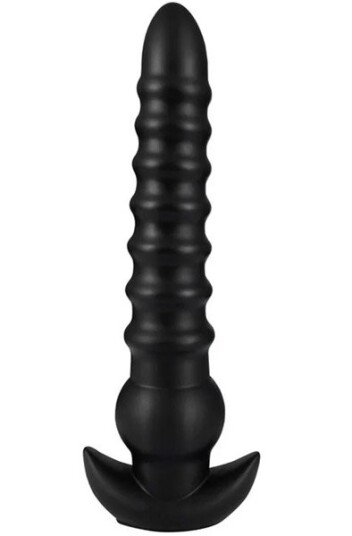 Wolf Bayonet Black Silicone Anal Dildo M 31cm
