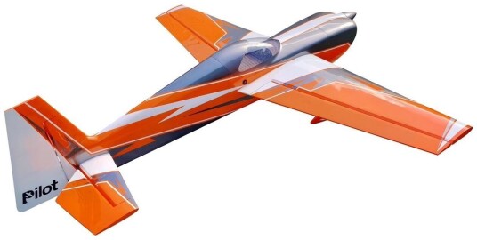 Pilot-RC Laser 73inch ARF - White/Orange/Silver