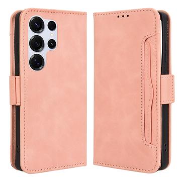 Samsung Galaxy S25 Ultra Kortholder Lommebokveske   Rosa