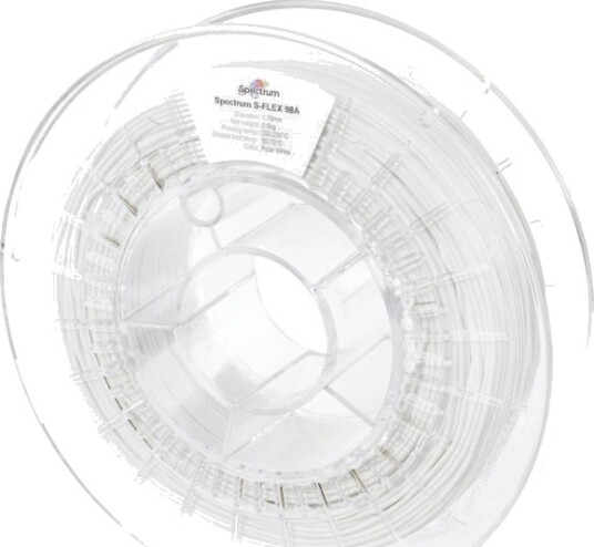 Spectrum S-Flex 98A TPU Filament 1.75 mm 500 g Polar White 80521