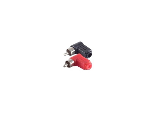 Shiverpeaks Bs51410-Set Rca Sort Rød Hankjønn Ledning Feste 2 Stykker