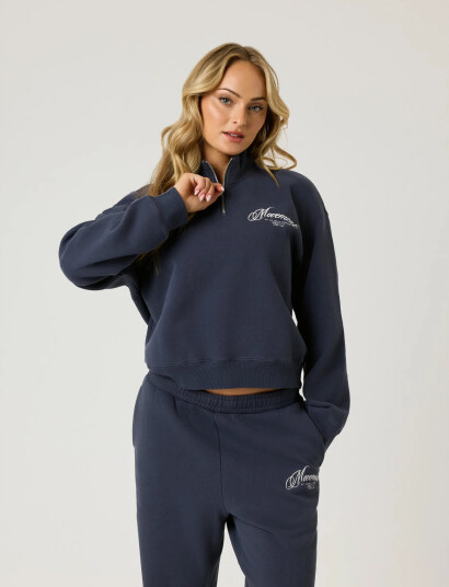 Björn Borg Alice Stenlöf Halfzip Sweatshirt - Black - S Björn Borg Alice Stenlöf Halfzip Sweatshirt - Black - S