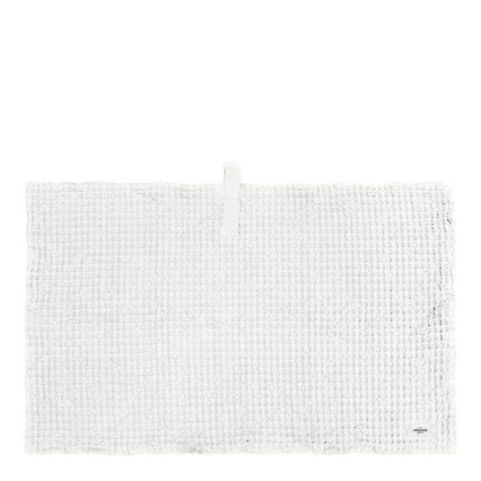 The Organic Company Big Waffle badematte 80x55 cm hvit