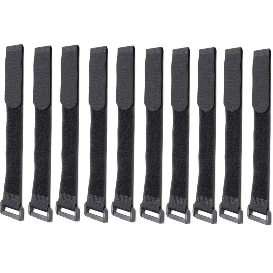INF Buntebånd med borrelås 10-pack Black
