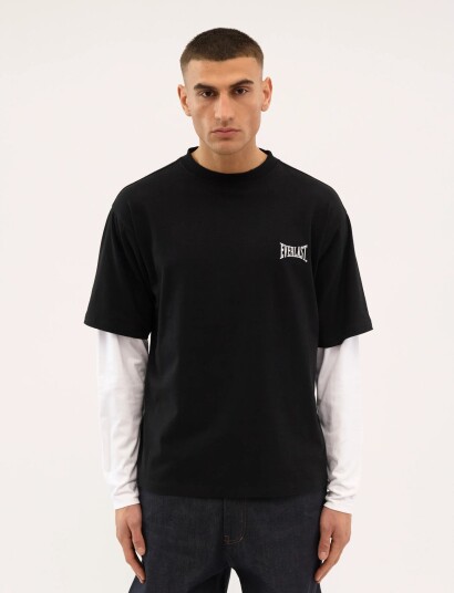 Everlast Layered Back Logo Ls Black XS Everlast Layered Back Logo Ls Black XS