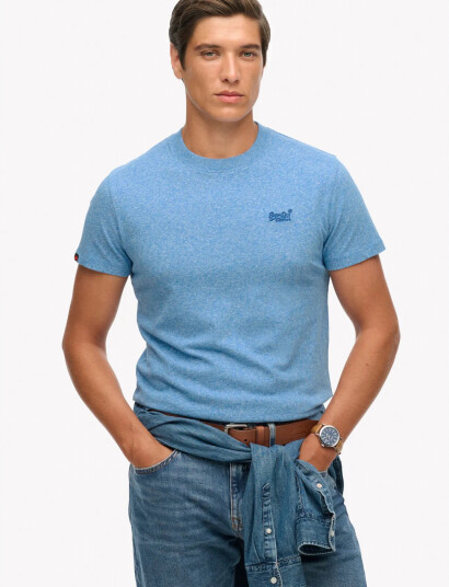 Superdry Essential Logo Emb Tee Blue L