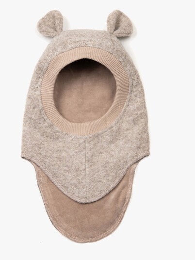 Huttelihut Elefantlue Ører Soft Ull Plys Camel Melange 2-4 år/52 Huttelihut Elefantlue Ører Soft Ull Plys Camel Melange 2-4 år/52