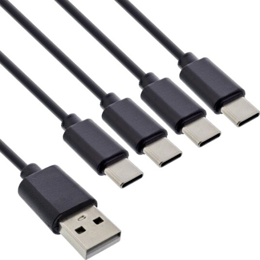 Inline 35141 1 M Usb A 4 X Usb C Usb 2.0 Svart