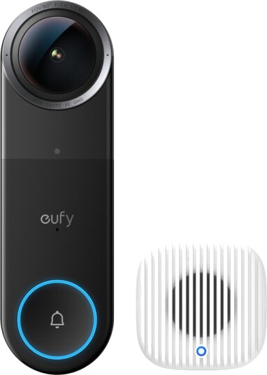 Eufy Ringeklokke Med Kamera S4 + Chime 2 3K Svart Eufy Ringeklokke Med Kamera S4 + Chime 2 3K Svart