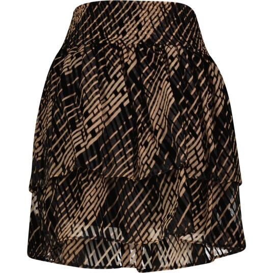 Ariel Skirt Black AOP L Velour look AOP skirt