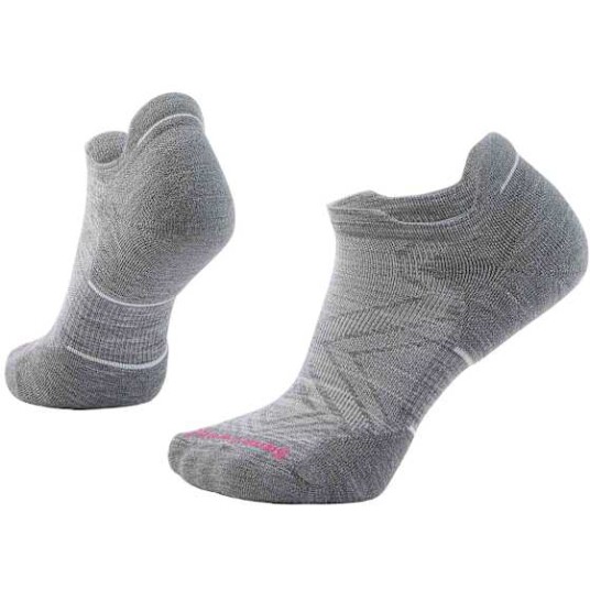 Smartwool Run Targeted Cushion Low Ankle Socks Dame Light Gray/White M (38 41)